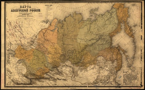 Карта азиатской России1868