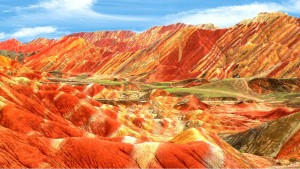 Цветные скалы Чжанъе Данксиа2
