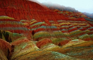 Цветные скалы Чжанъе Данксиа5