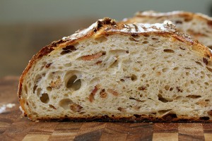 Roquefort and Almond Sourdough Bread