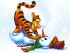 Тигрица и снеговик