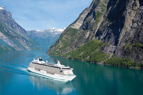 Crystal Serenity at Geiranger Fjord - Norway
