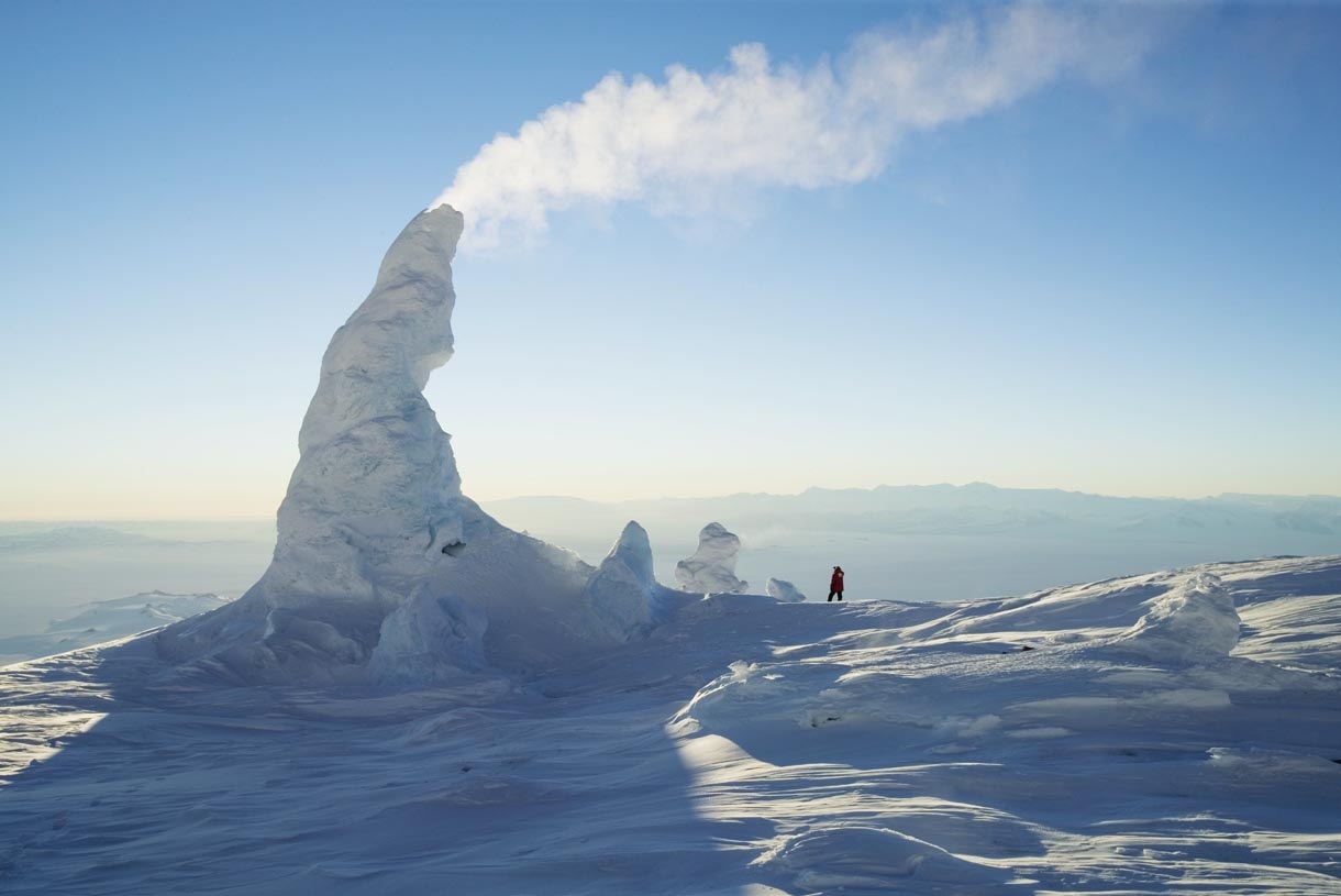 Ледяные дымоходы вулкана Эребус