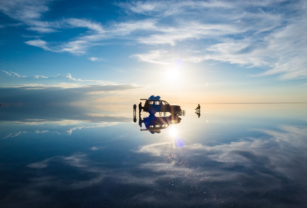 Нереальная реальность на озере Солончак Уюни