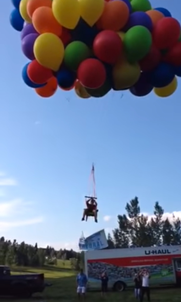 Полет на воздушных шариках