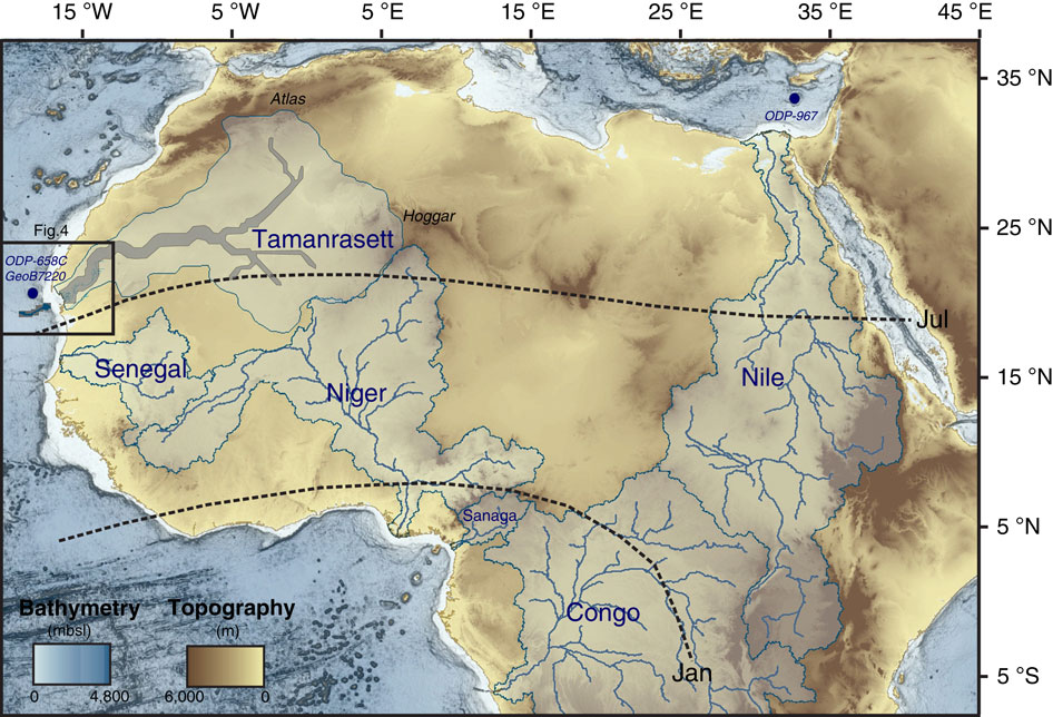 река Таманрассет существовала около 5000 лет назад