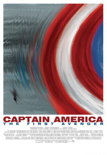 абстрактное видение постера к Капитану Америка