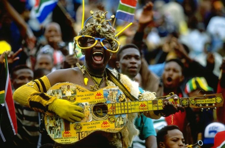 A South Africa fan