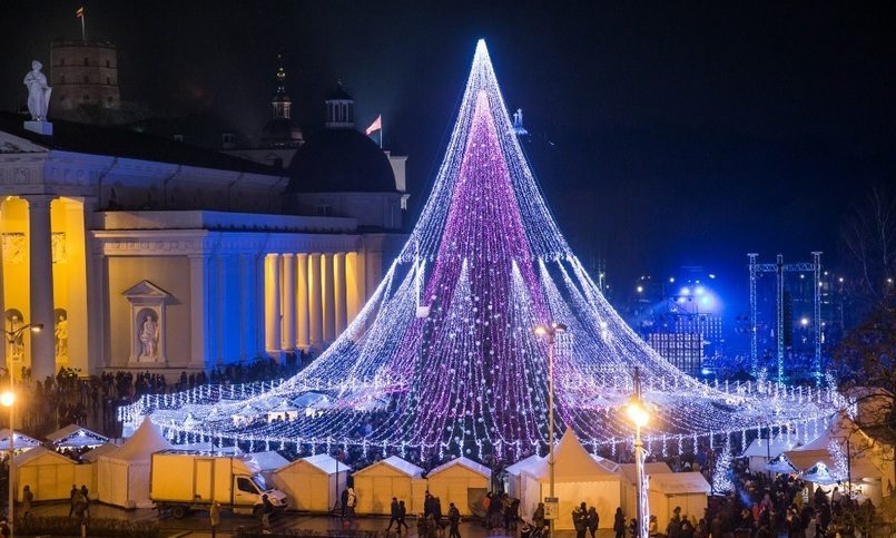 Рождественская красота в Вильнюсе