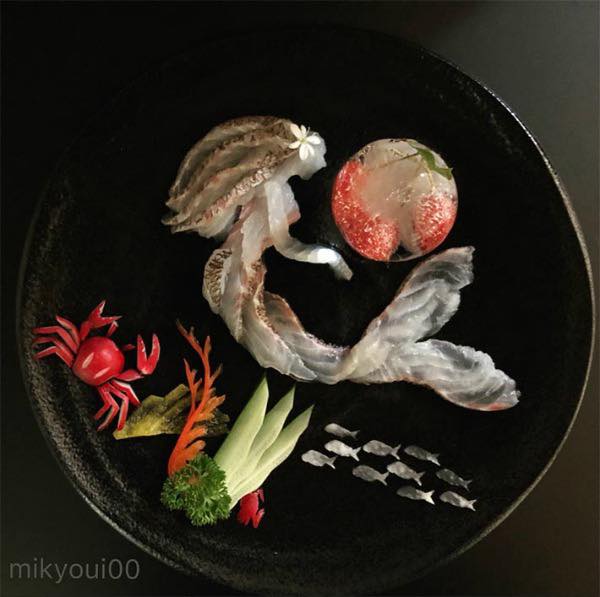 съедобные сашими от Mikyoui 