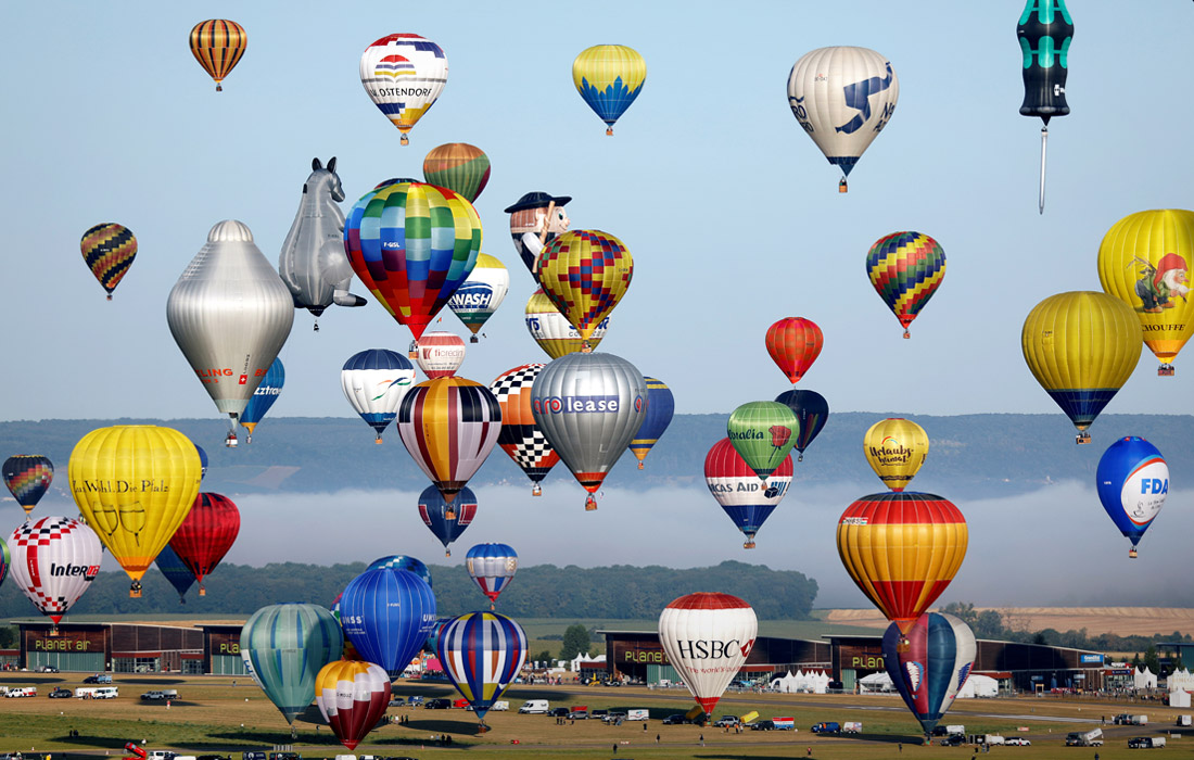 Во Франции проходит всемирный фестиваль воздушных шаров