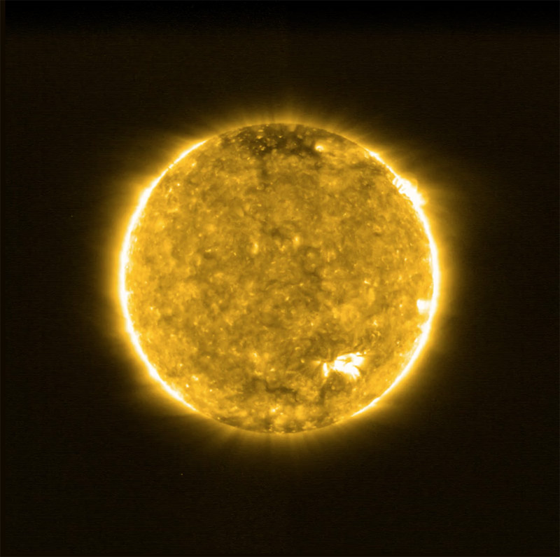 Самый близкий снимок Солнца. Сделан аппаратом Solar Orbite с минимального расстояния - до звезды в 77 млн километров.