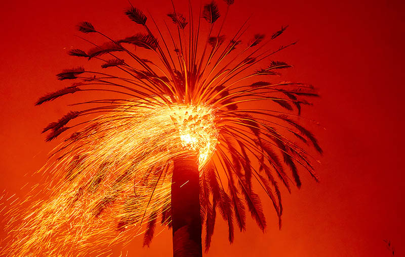 Жгучая красота - пожары в Калифорнии