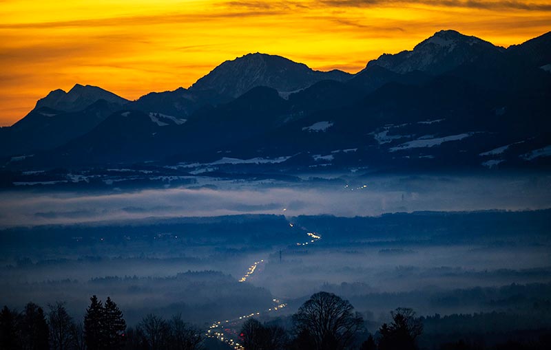 восход в Баварии