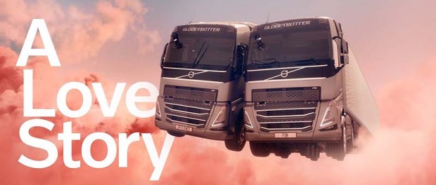 В Volvo создали классный ролик о двух влюбленных грузовиках