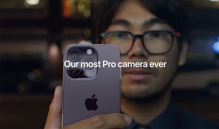 Новая реклама Apple – с  iPhone 14 Pro 