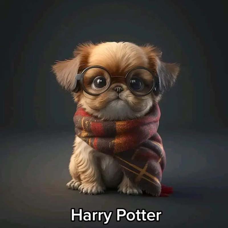 В Midjourney показали мир Гарри Поттера с героями в виде собак