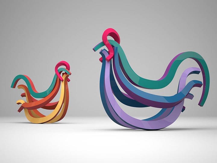 Металлические птицы от корейского скульптора Lee Sangsoo