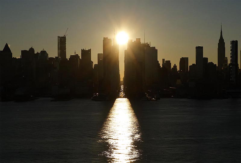 Чарующий восход в Нью-Йорке
