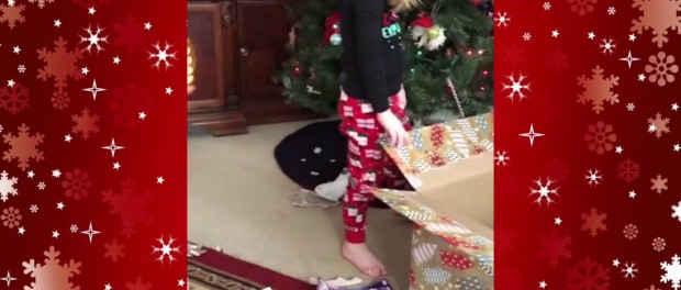 Веселое рождественское видео о подарке трехлетней девочке
