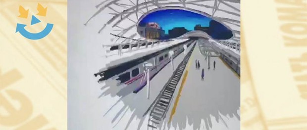 Классное бесконечное видео от Американских железных дорог